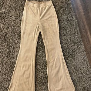 H&M flare velvet yoga pants